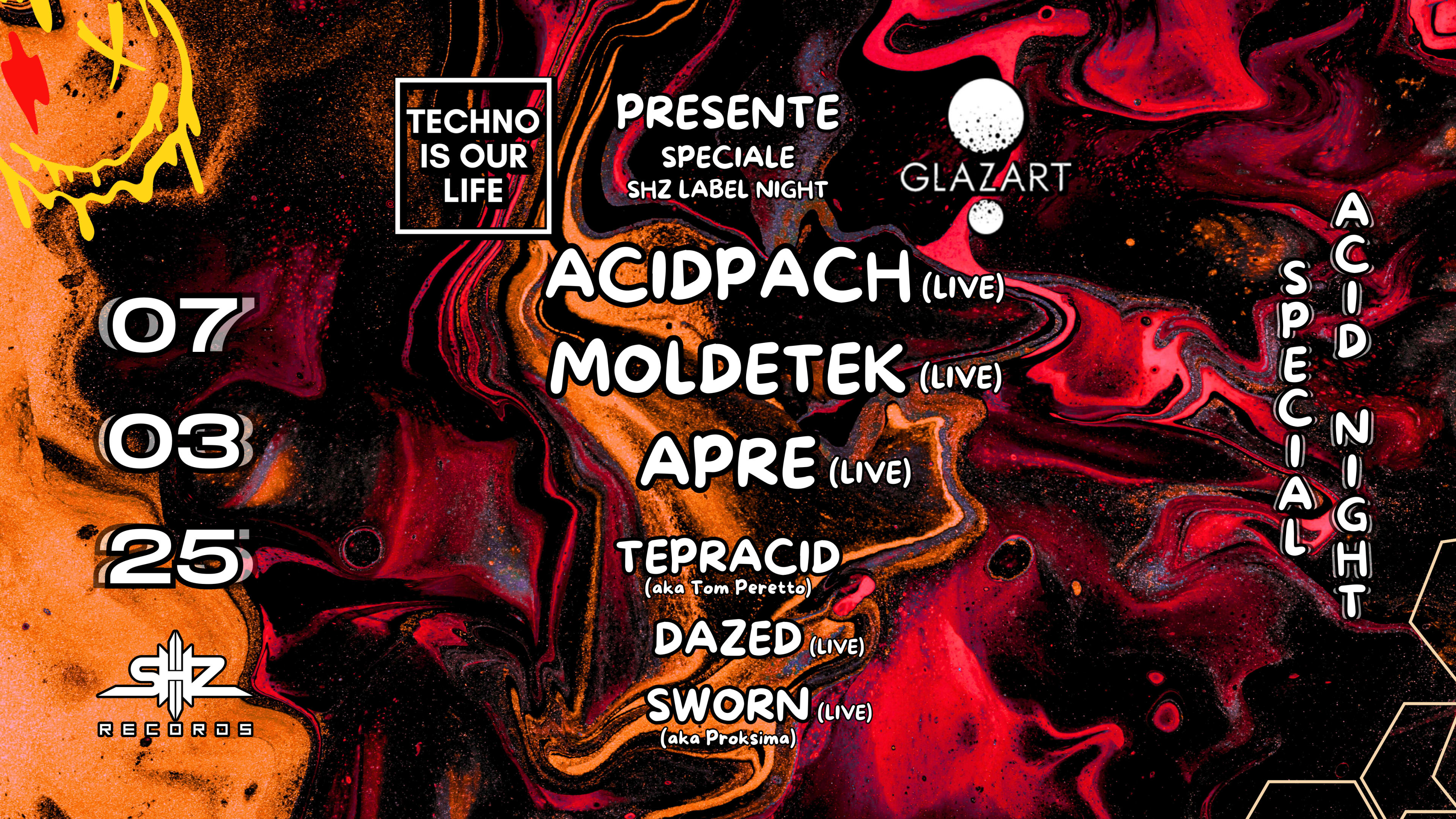Techno Is Our Life X Acidnight W/ Acidpach - Moldetek & More