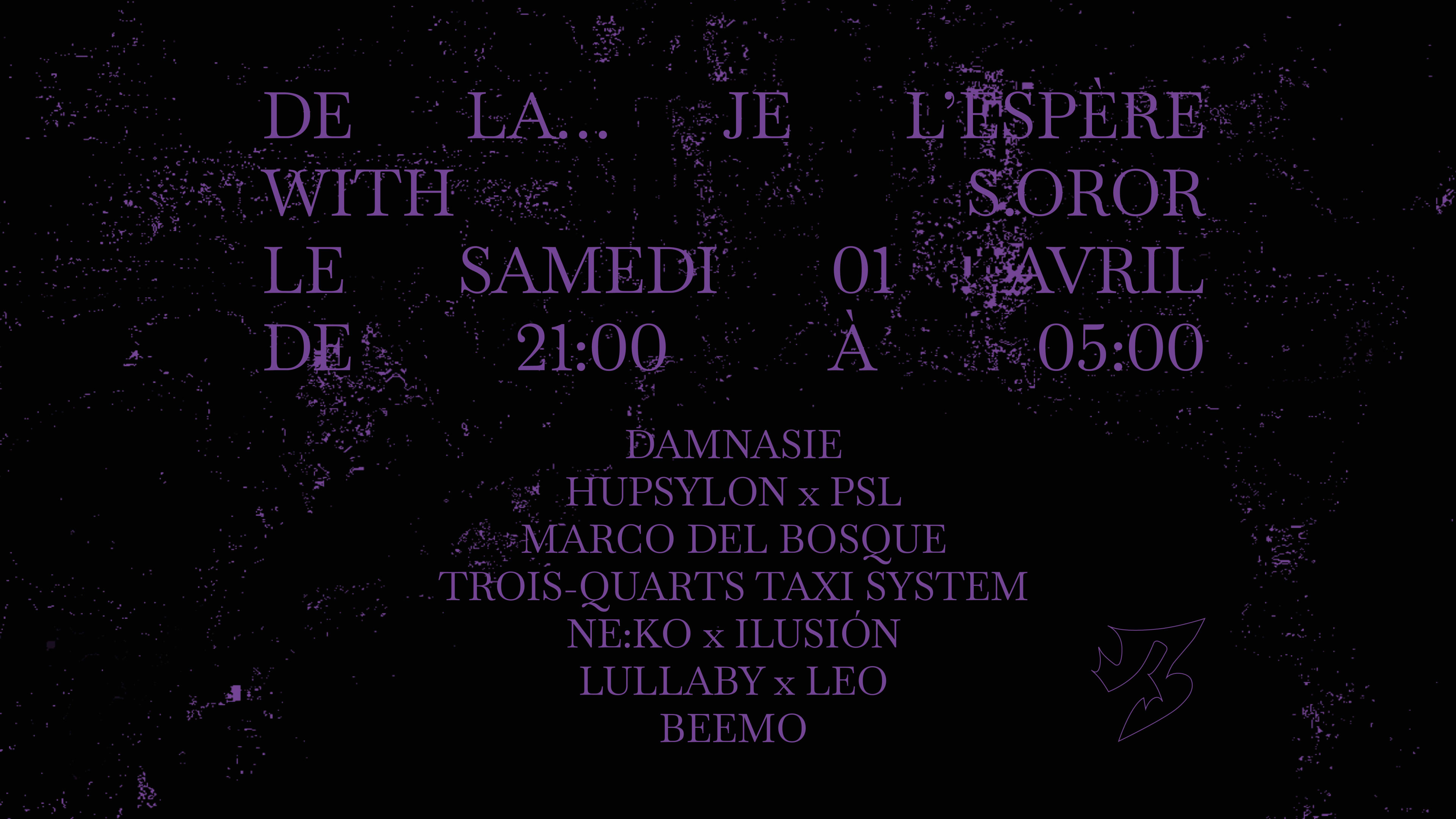 De La Je L'espère X S.Oror Au Liebe