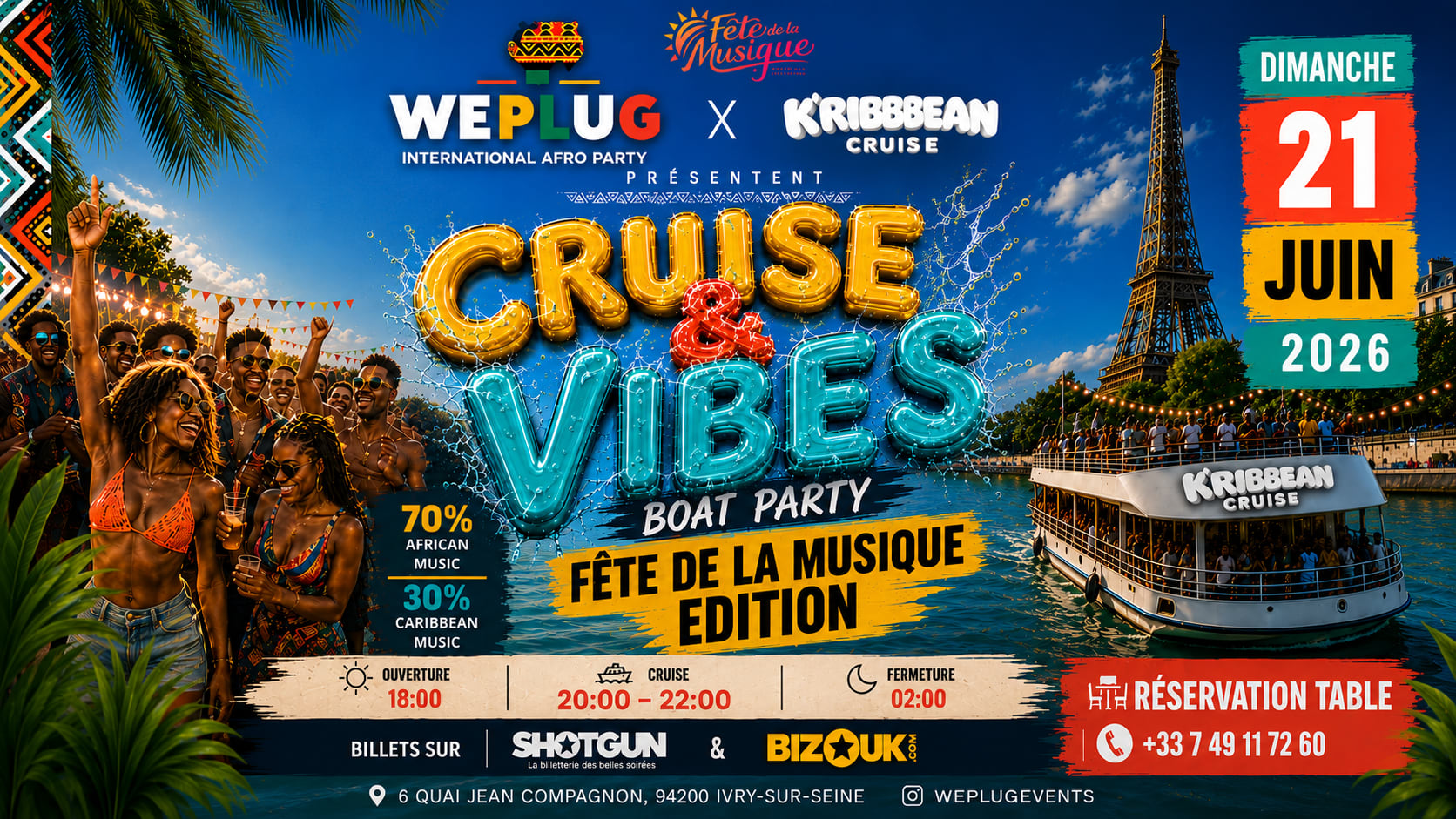 Cruise & Vibes By We Plug & K'ribean Cruise