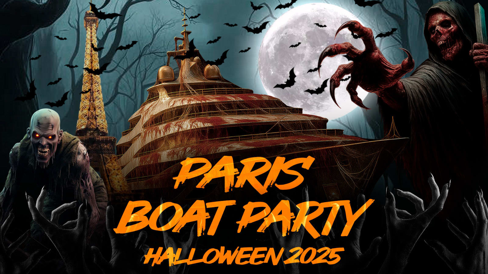 Paris Boat Halloween Party Bateau Club Hanté Notre Dame