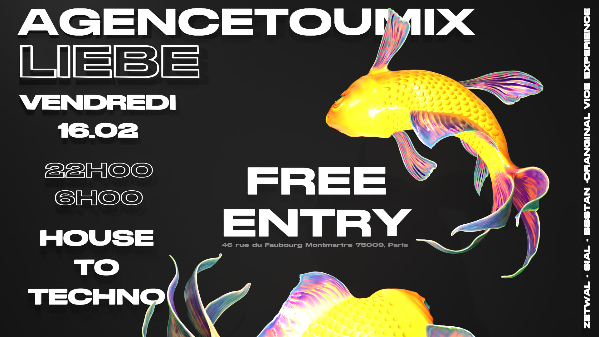 Koi No Yokan: Agencetoumix @ Liebe [House To Techno,Gratuit]