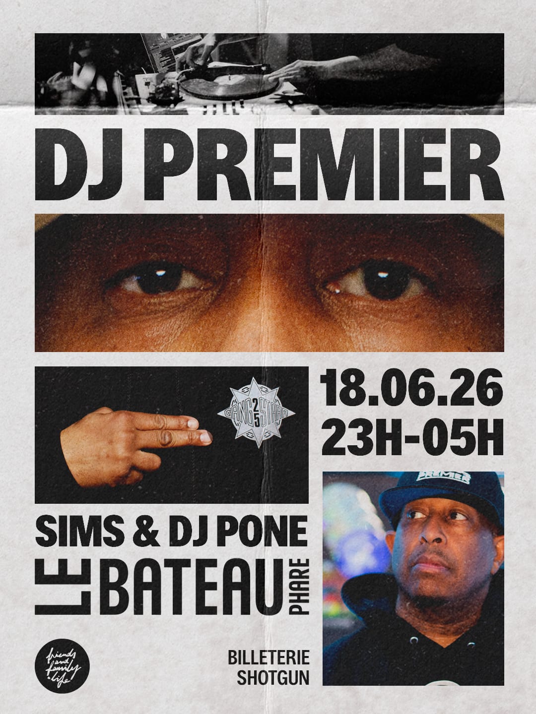 Dj Premier Au Bateau Phare + Dj Pone & Sims