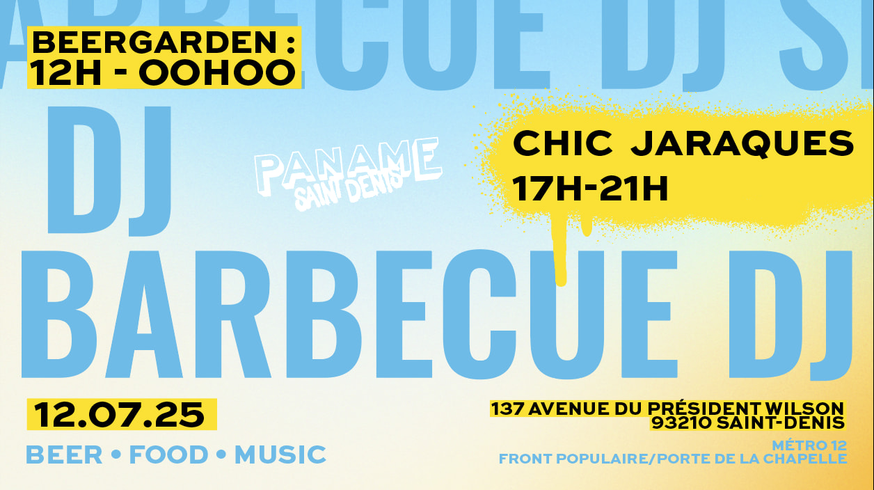 Bbq & Dj Set Chic Jaraques [Open Air - Gratuit]