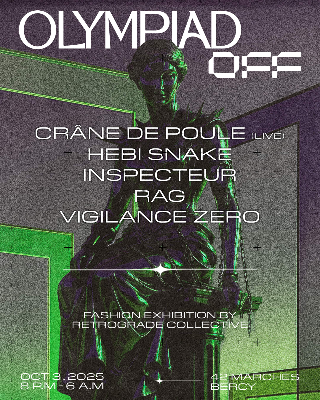 Olympiad Off X 42 Marches W/ Rag, Expo Retrograde (Pfw)