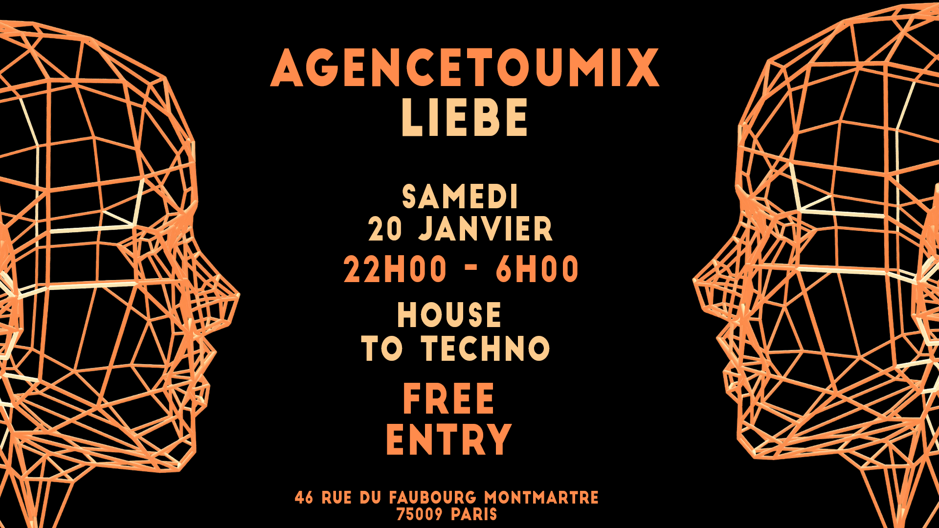 Technodrama With Agencetoumix @ Liebe [Gratuit,House2techno]