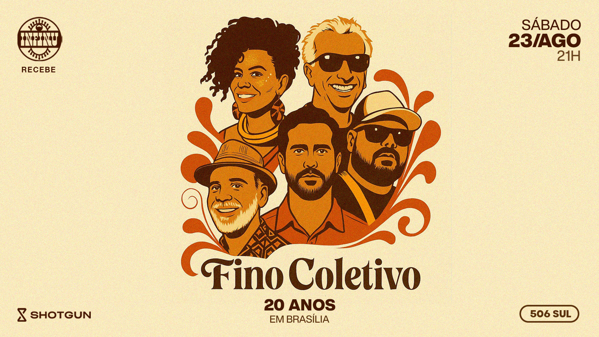 Infinu Recebe Fino Coletivo Em Brasília: Tour 20 Anos