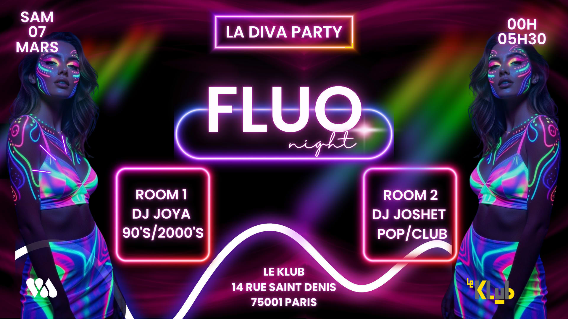 Diva Lesbian Fluo Night Party