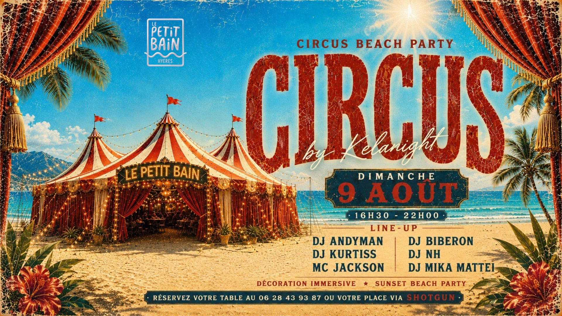 Circus Beach Party  By Kelanight