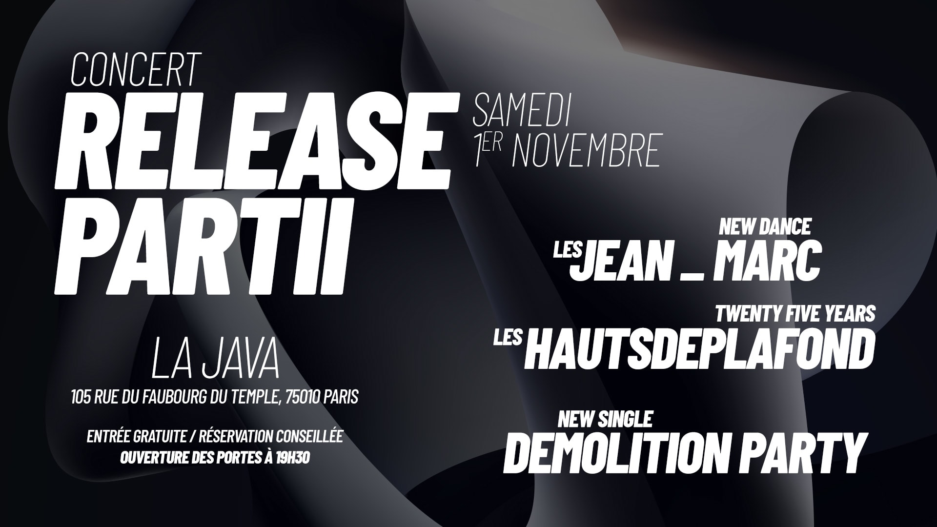 Release Partii : Jean Marc, Les Hauts De Plafonds & More