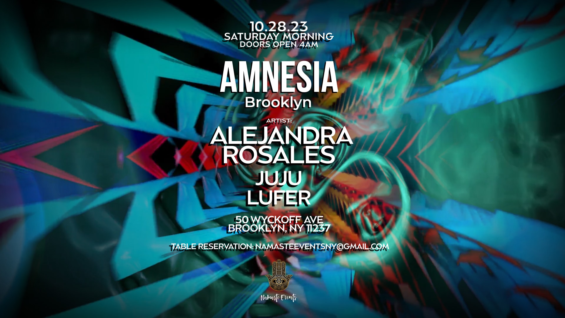 Amnesia Presents Alejandra Rosales , Lufer & Juju