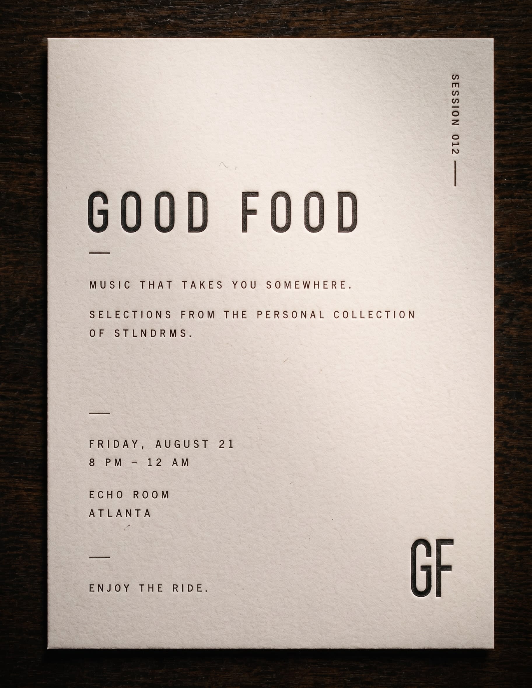 Good Food Listening Session #12