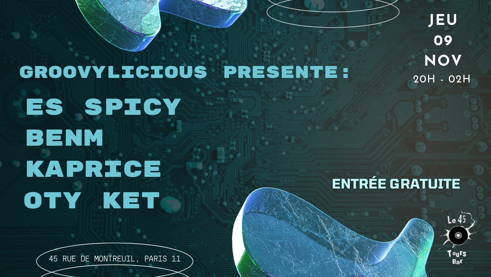 Groovylicious Presente : Oty Ket, Kaprice, Benm & Es Spicy