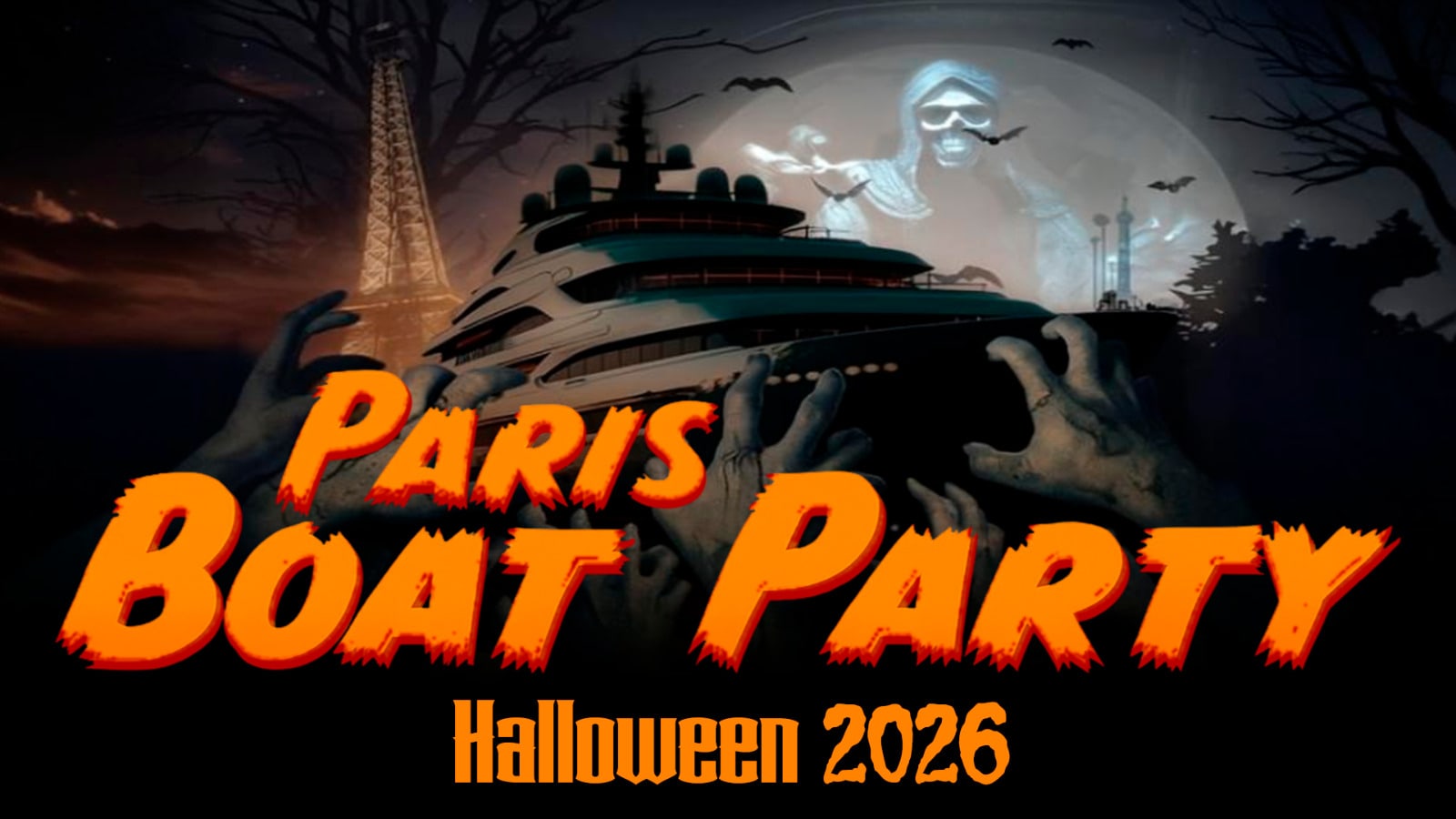 Crazy Boat Party Halloween  Bateau Club Hanté + Terrasse