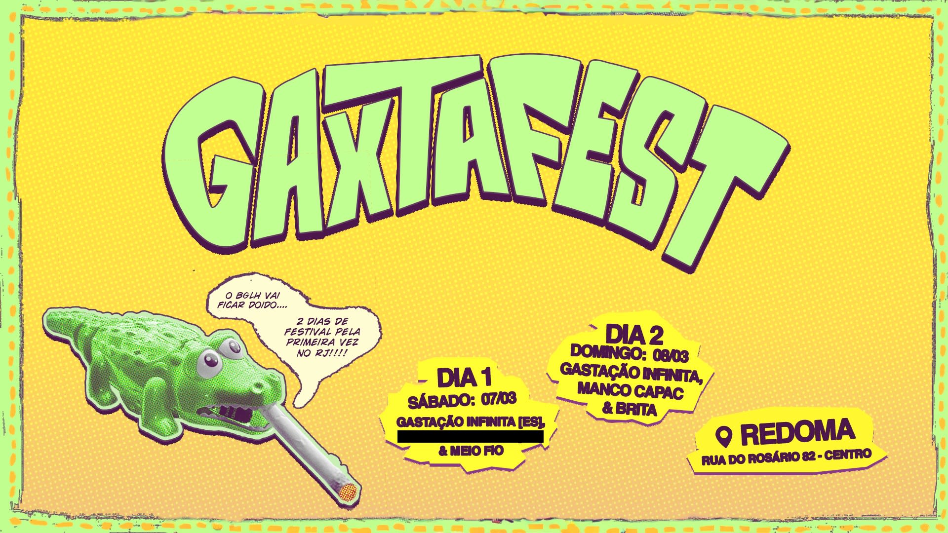 Sábado 07/03 - Gaxtafest No Redoma