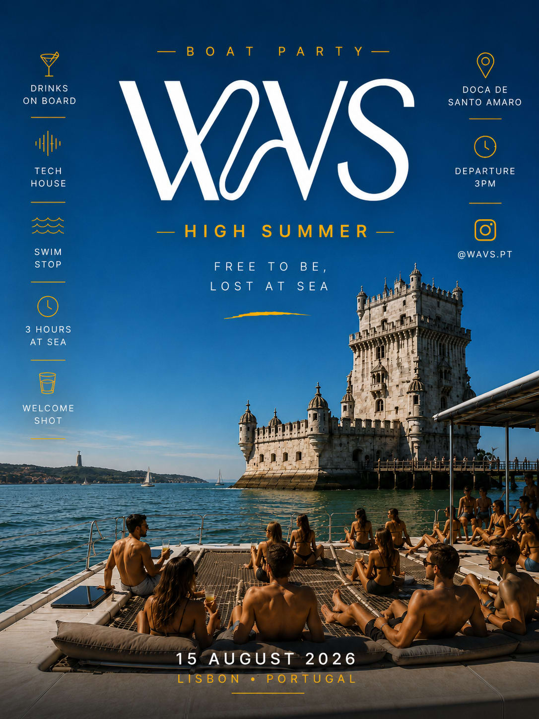 Lisbon Boat Party: Wavs High Summer