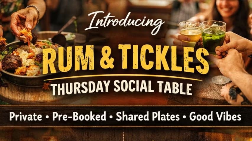 Rum & Tickles Thursday Social Table!