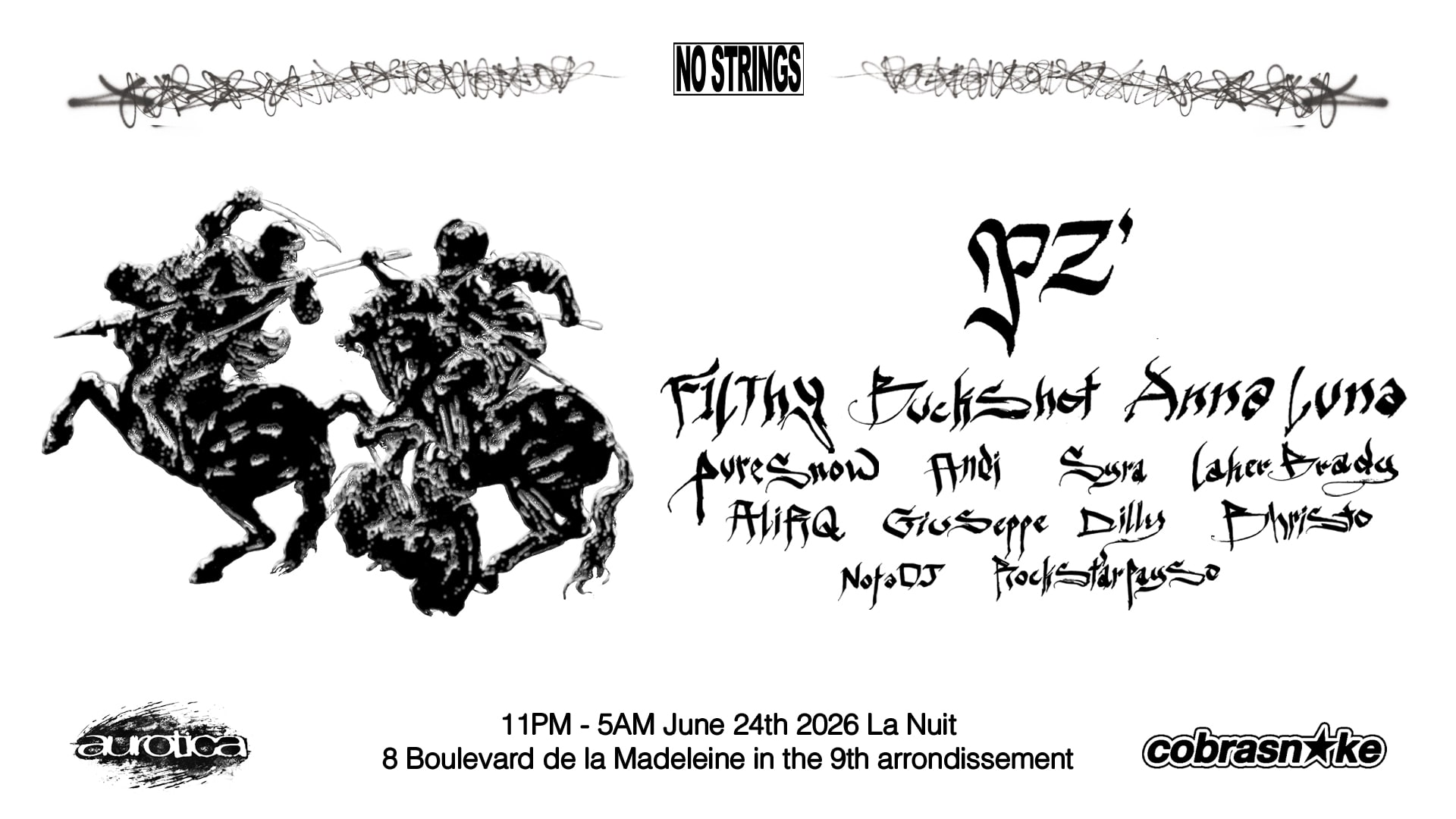 Nostrings Presents Pz', F1lthy, Buckshot, Anna Luna & More
