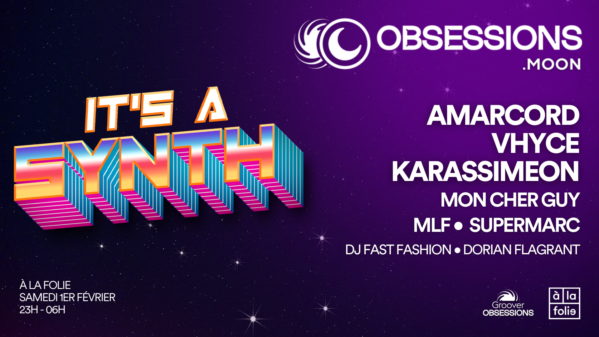 It's A Synth: Club Night À La Folie - Vhyce, Amarcord & More