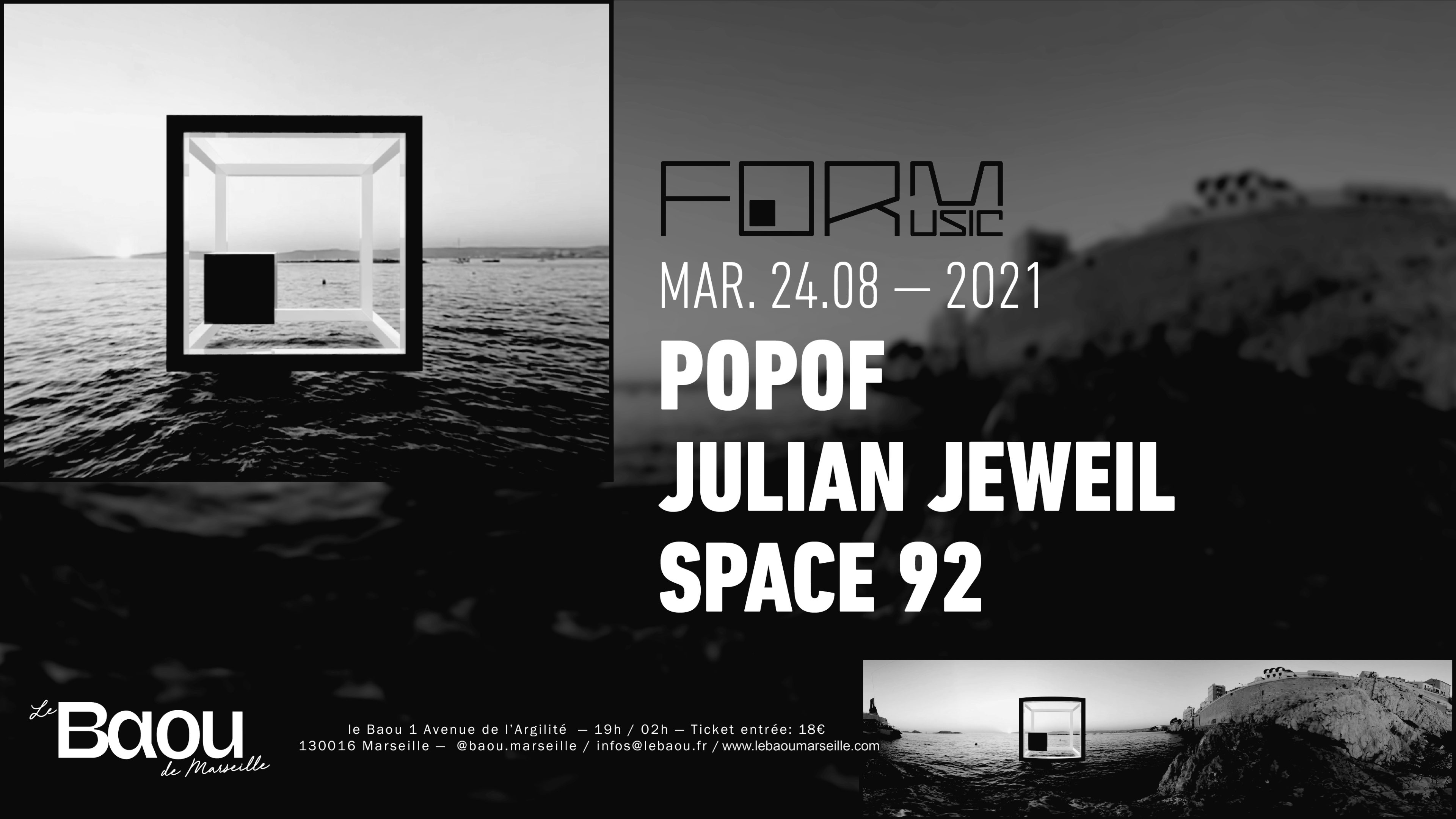 Baou X Form Music : Popof / Julian Jeweil / Space 92
