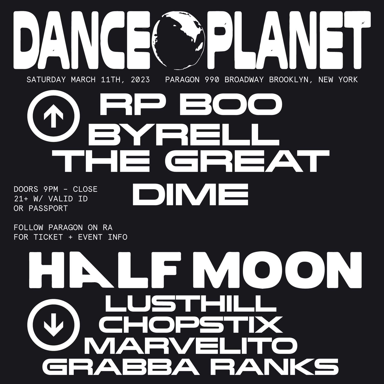 Dance Planet: Rp Boo, Byrell The Great, Dime + Half Moon