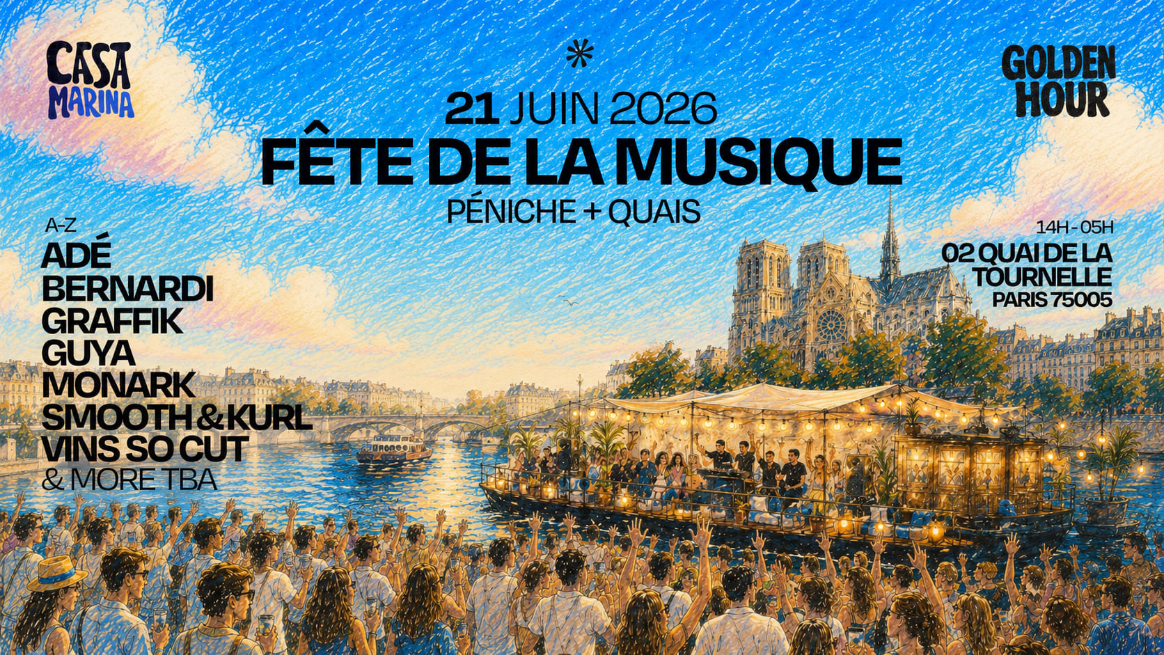 Goldenhour X Casa Marina : Fête De La Musique