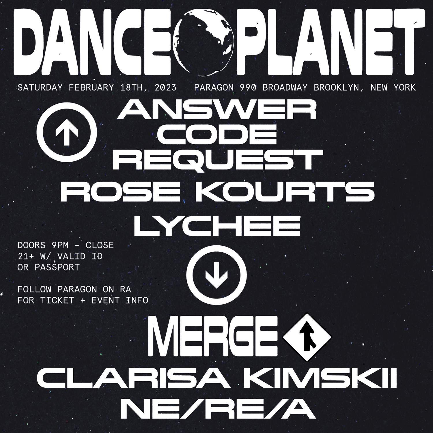Dance Planet: Answer Code Request + Rose Kourts + Merge