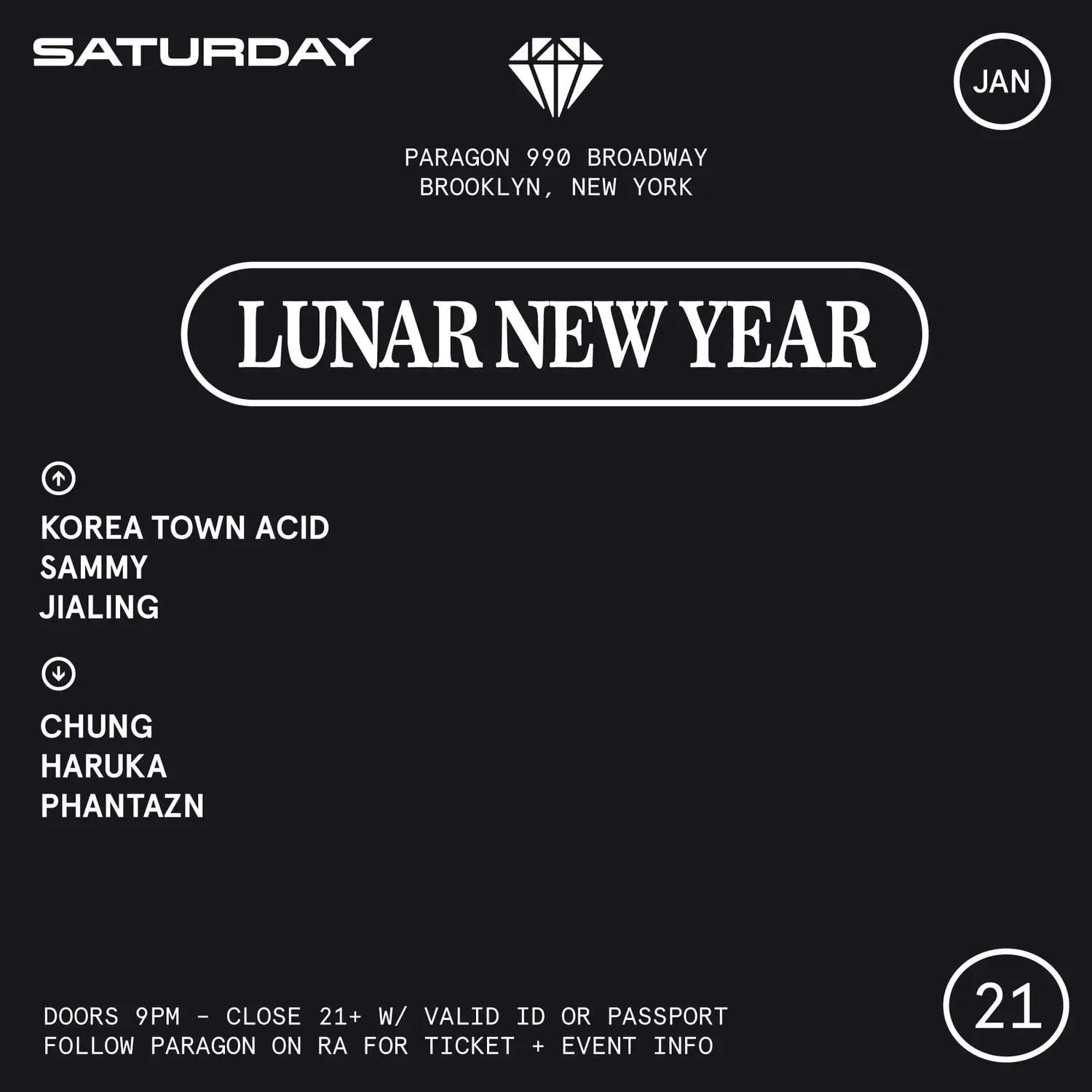 Lunar New Year: Korea Town Acid, Sammy, Jialing, Chung, Etc