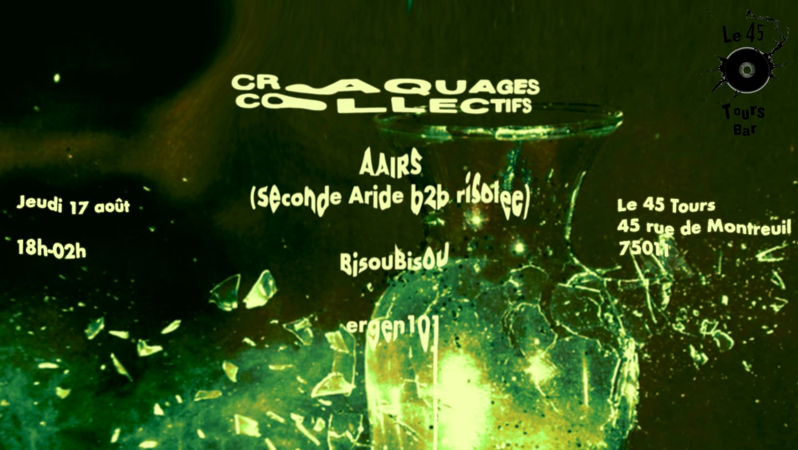 Craquages Collectifs Invite : Aairs (1/2 Aride B2b Risolee)