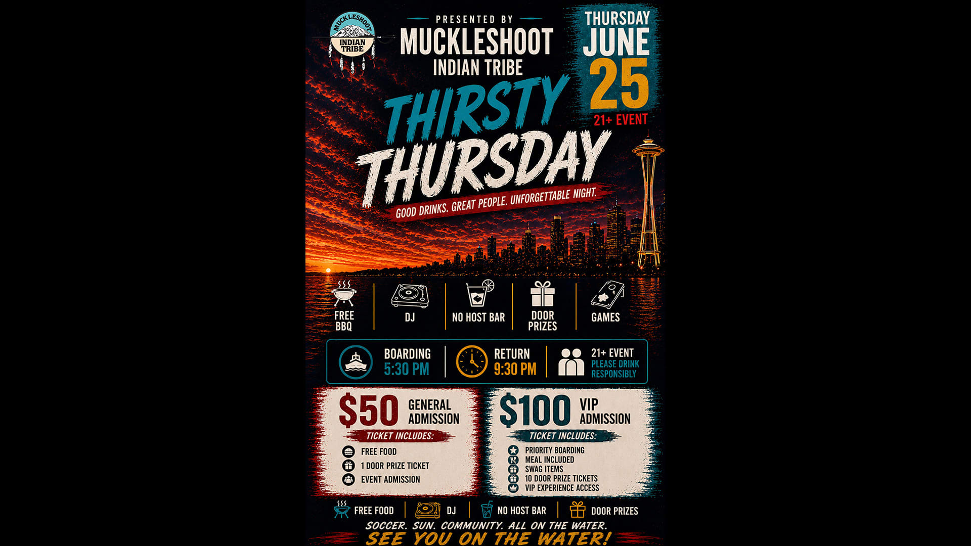 Thirsty Thursday | Presented By Muckleshoot Tribe