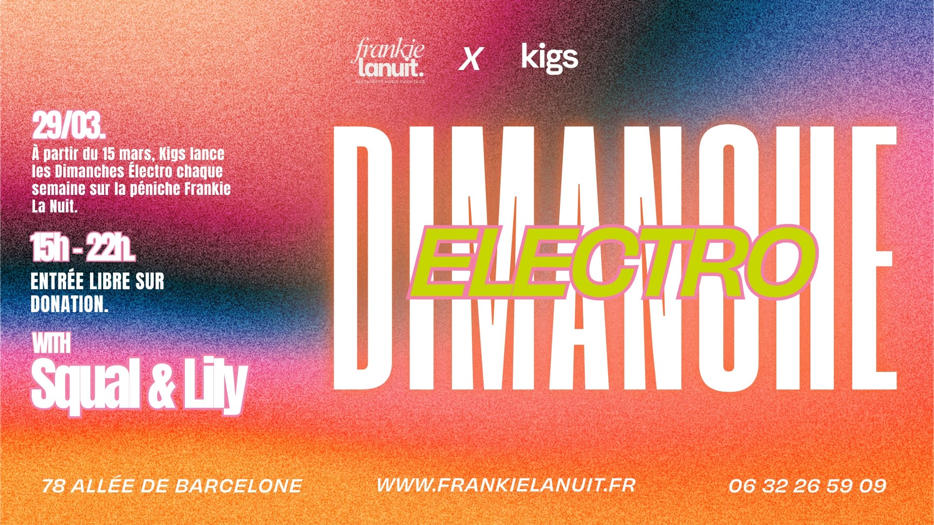 Kigs - Dimanche Electro #3 - Squal & Lily @ Frkn8