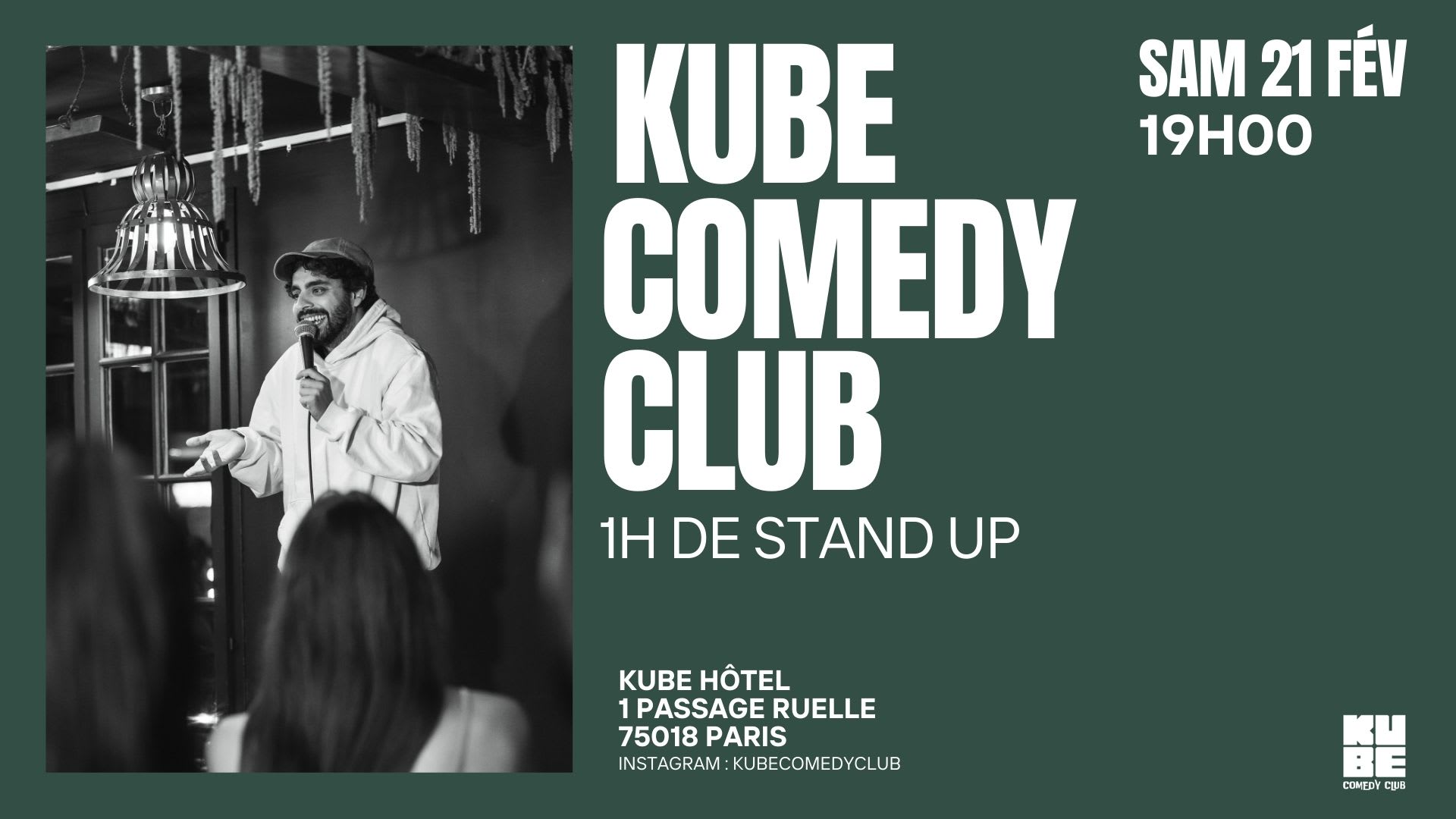 Kube Comedy Club 21/02- 19h00 (Stand Up)