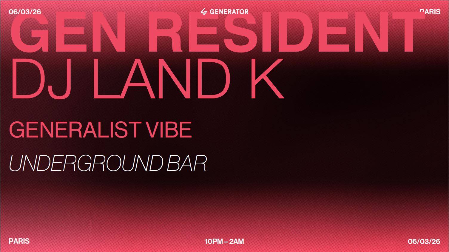 Gen Resident - Dj Land K