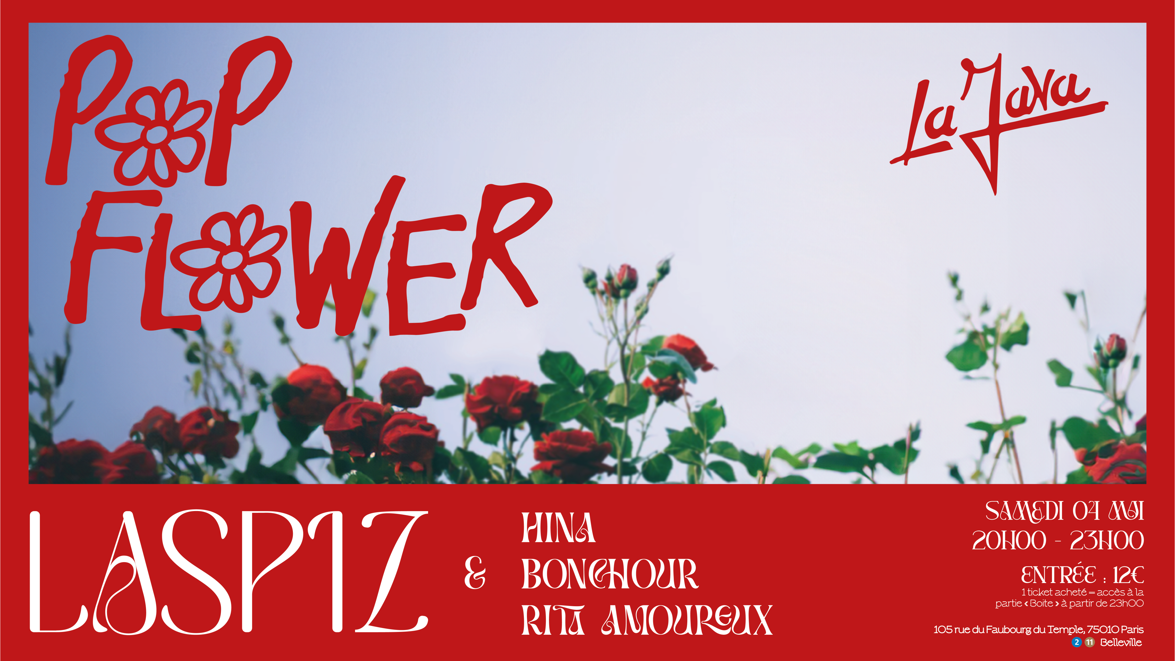 Pop Flower : Laspiz En Concert @La Java