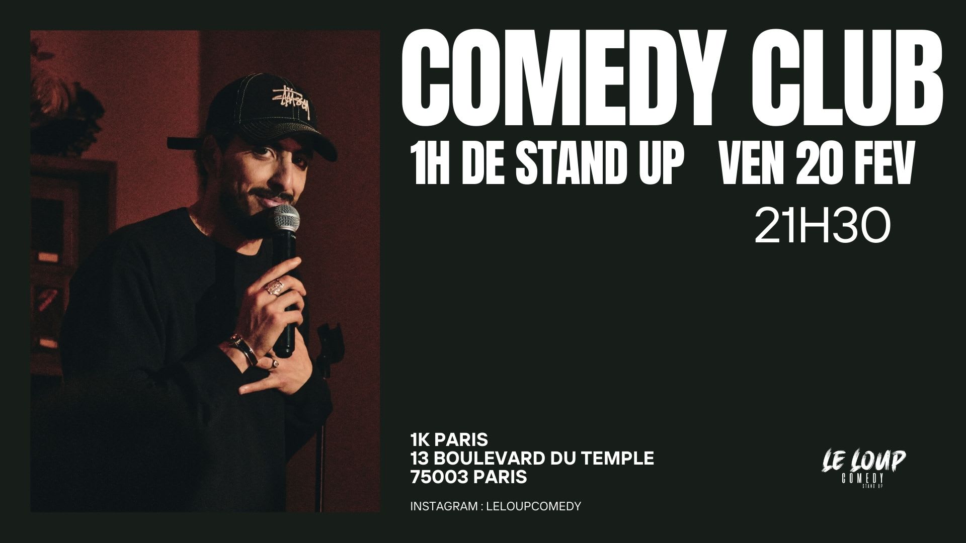 Le Loup Comedy Club 20/02- 21h30 (Stand Up)