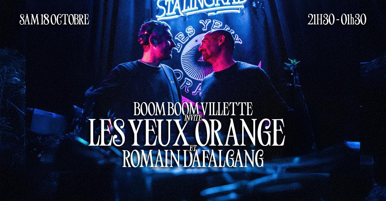 Boom Boom Villette Invite : "Les Yeux Orange"