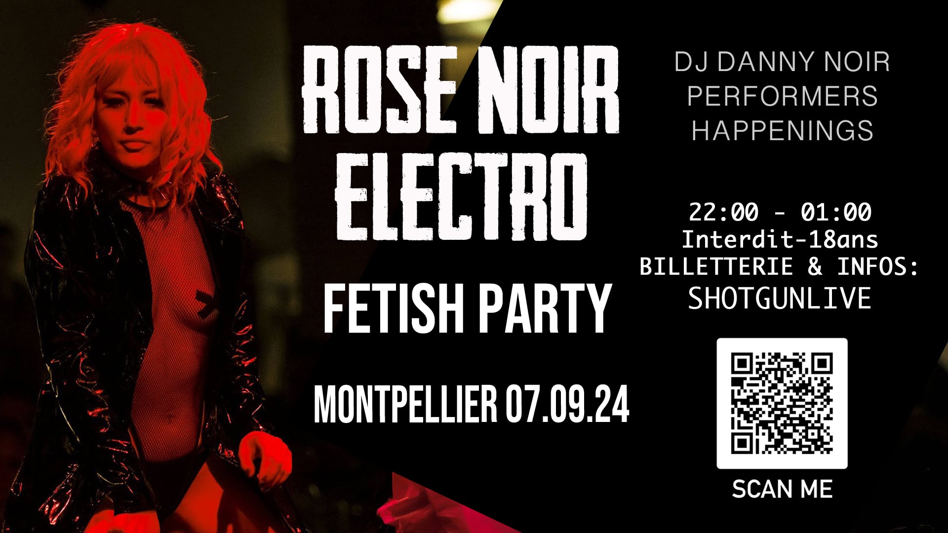 Rose Noir Electro - Fetish Party Montpellier