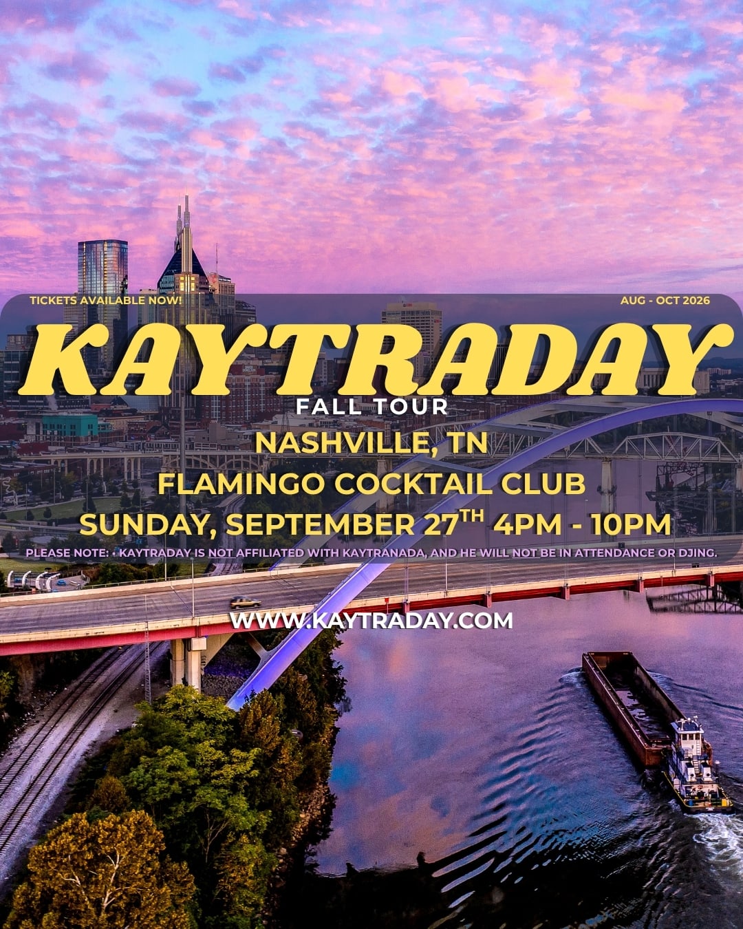 Kaytraday! Fall 2026 Tour (Nashville, Tn)