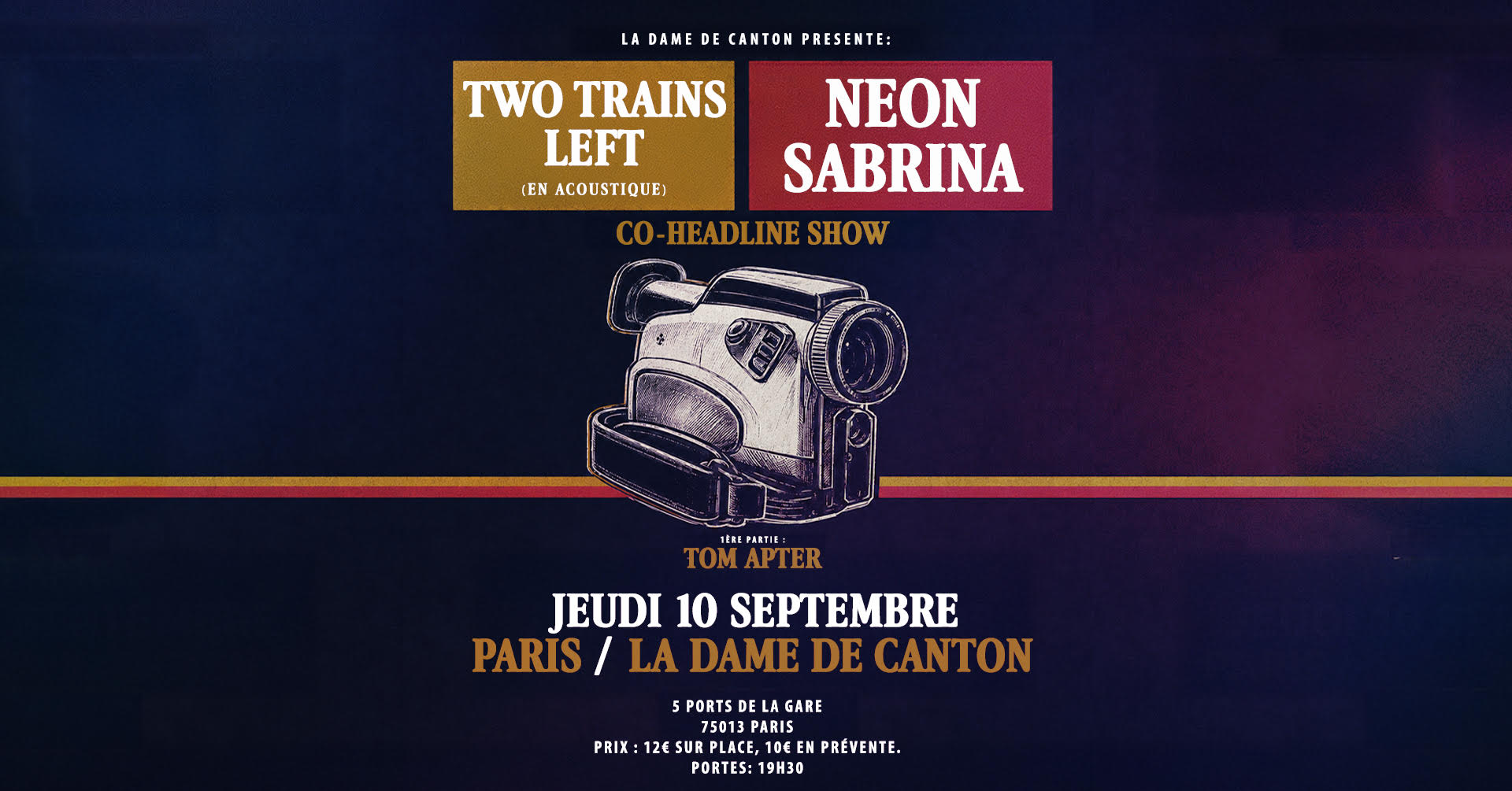 Two Trains Left (Acoustique) X Néon Sabrina X Tom Apter