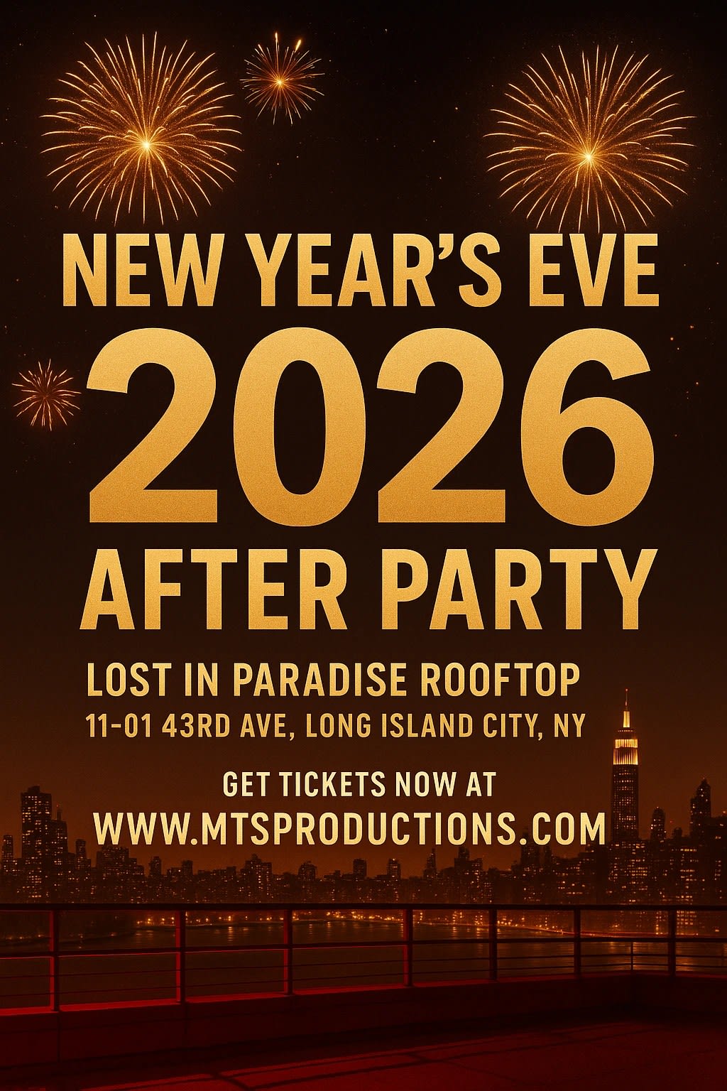 Lost In Paradise Rooftop New Year’S Eve 2026 After Party