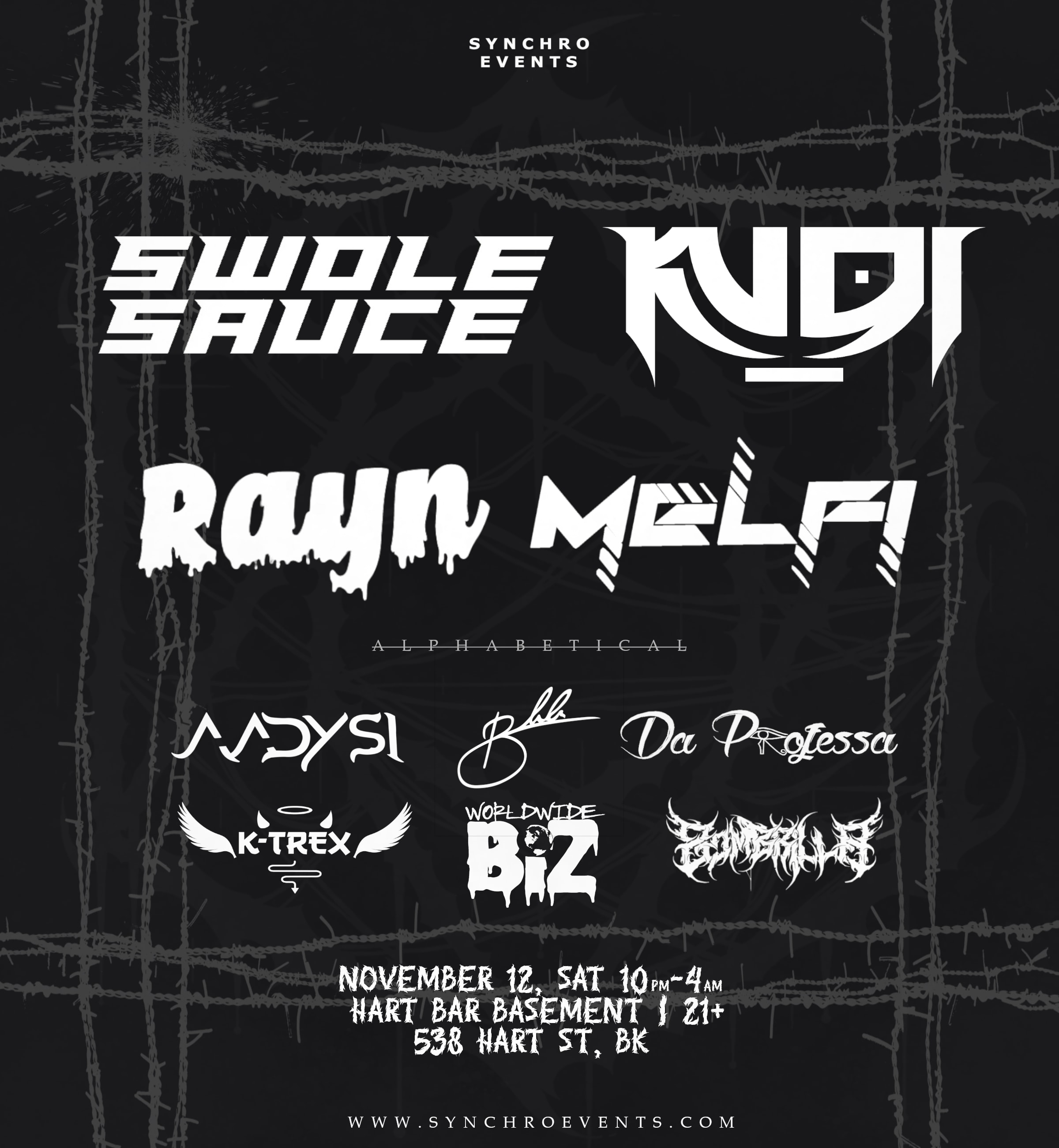 Synchro Events At Hart Bar Basement 11/12