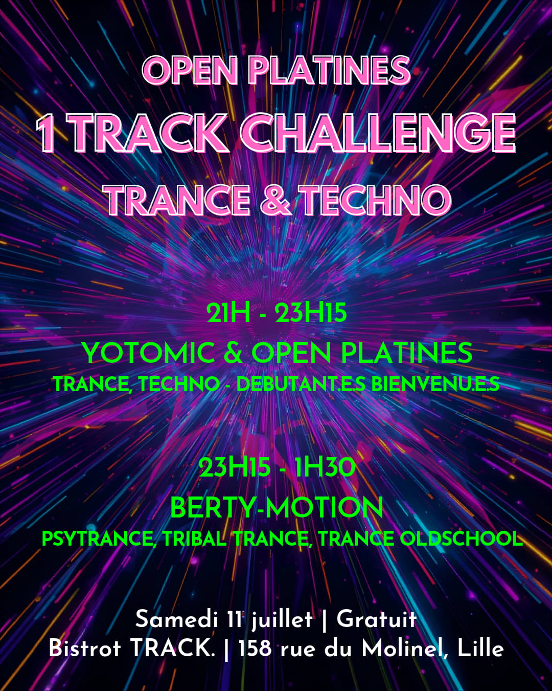 Open Platines Interactif - One Track Challenge