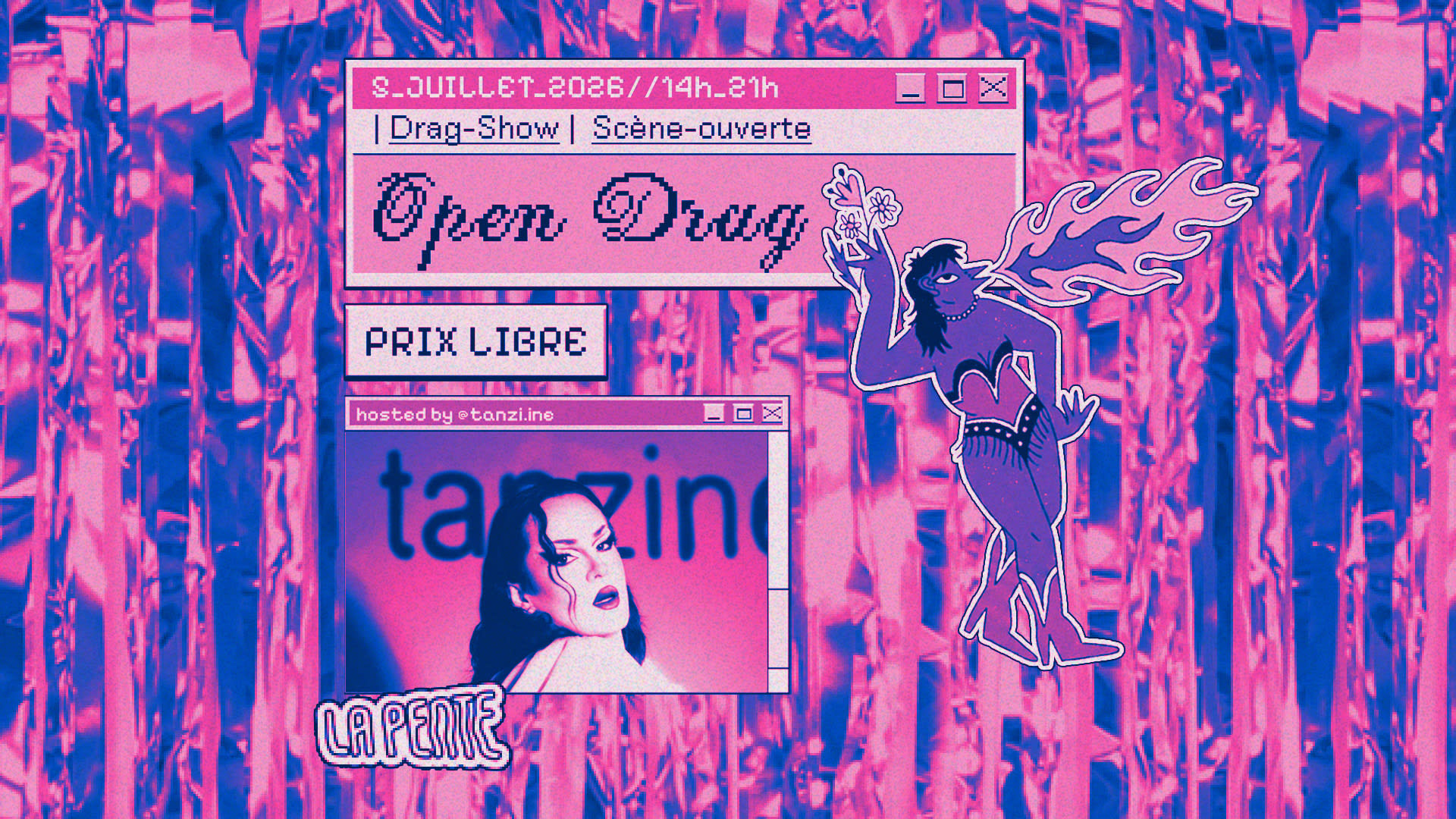 Open Drag #3 W/ Tanzine [Scène Ouverte // Show Drag]
