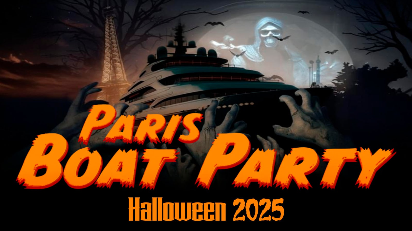 Crazy Boat Halloween Party Bateau Club Hanté + Terrasse