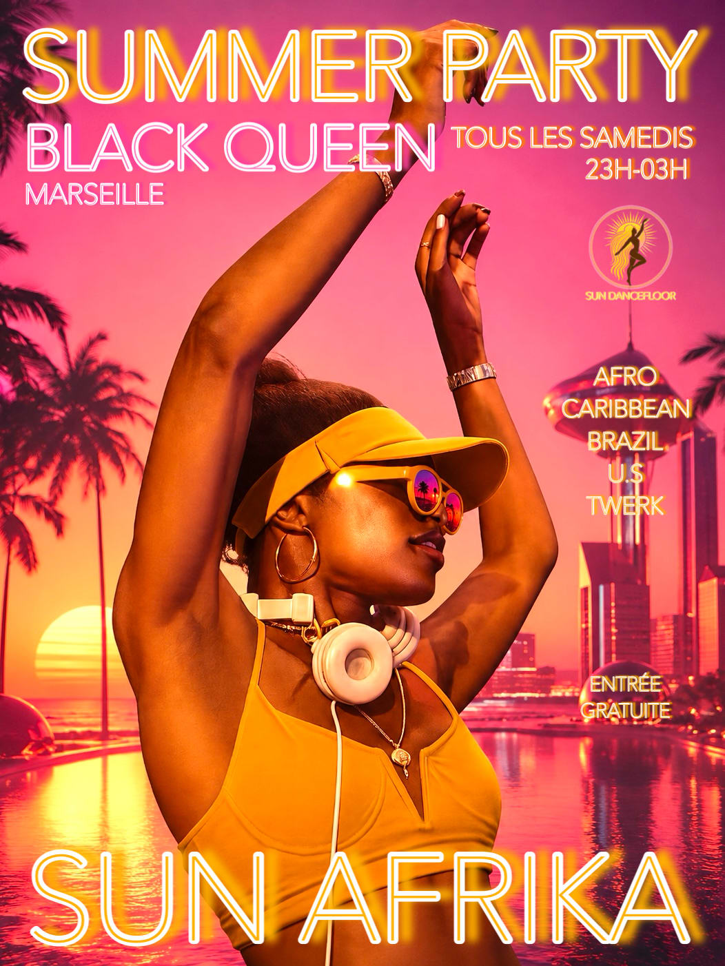 Summer Party-Sun Afrika Tous Les Samedis Au Blackqueen 29/08