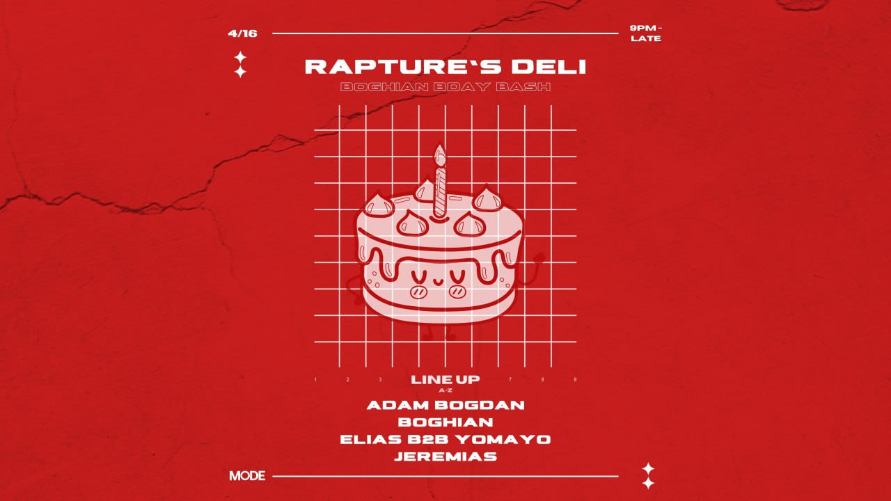 Rapture's Deli - One Special B'day Bash