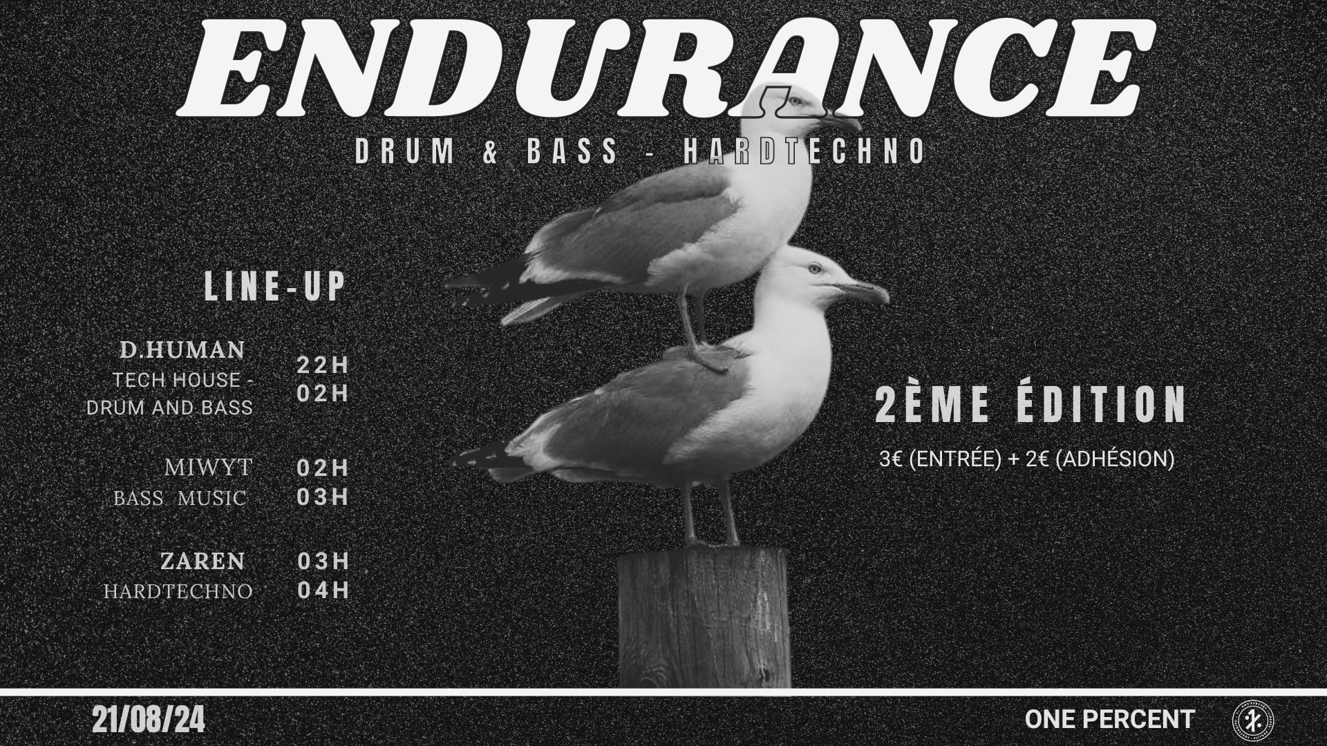 "Endurance" - One Percent ( D&B - Bass Music - Hard Techno)