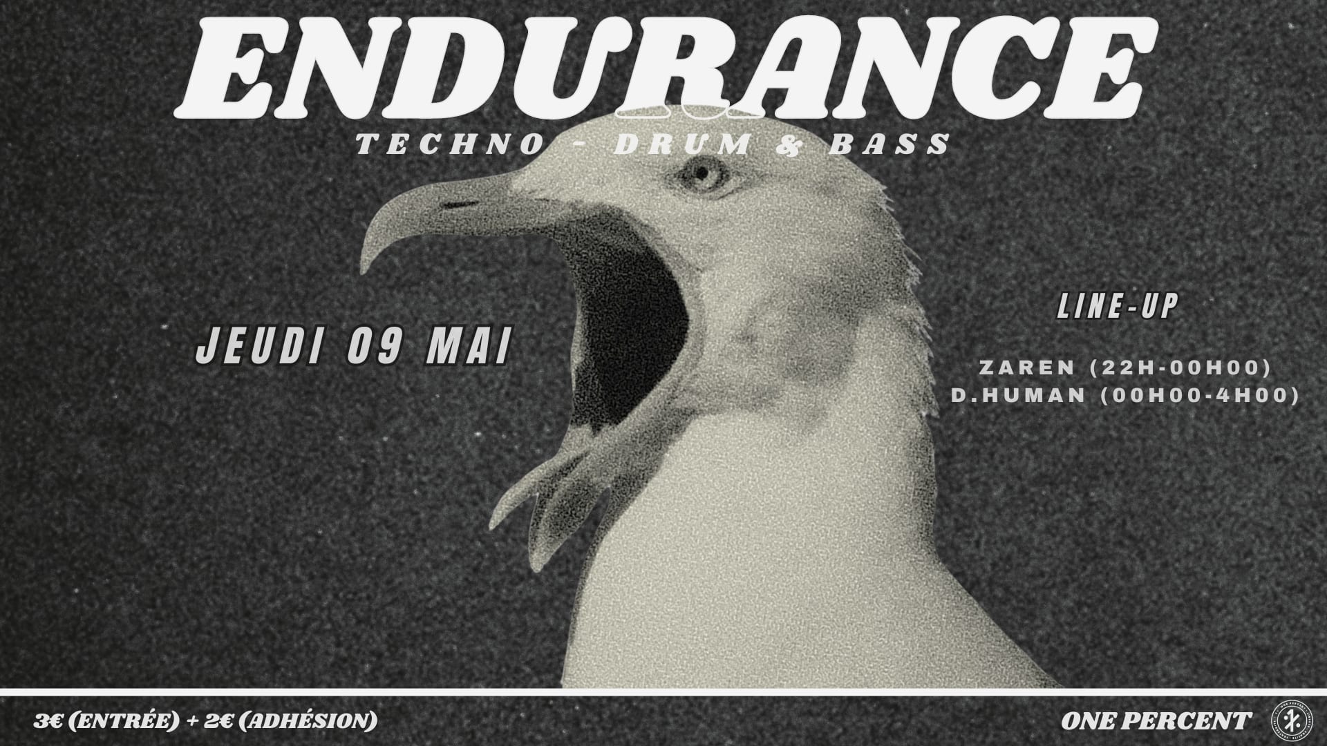 "Endurance" - One Percent (Techno - Drum & Bass)