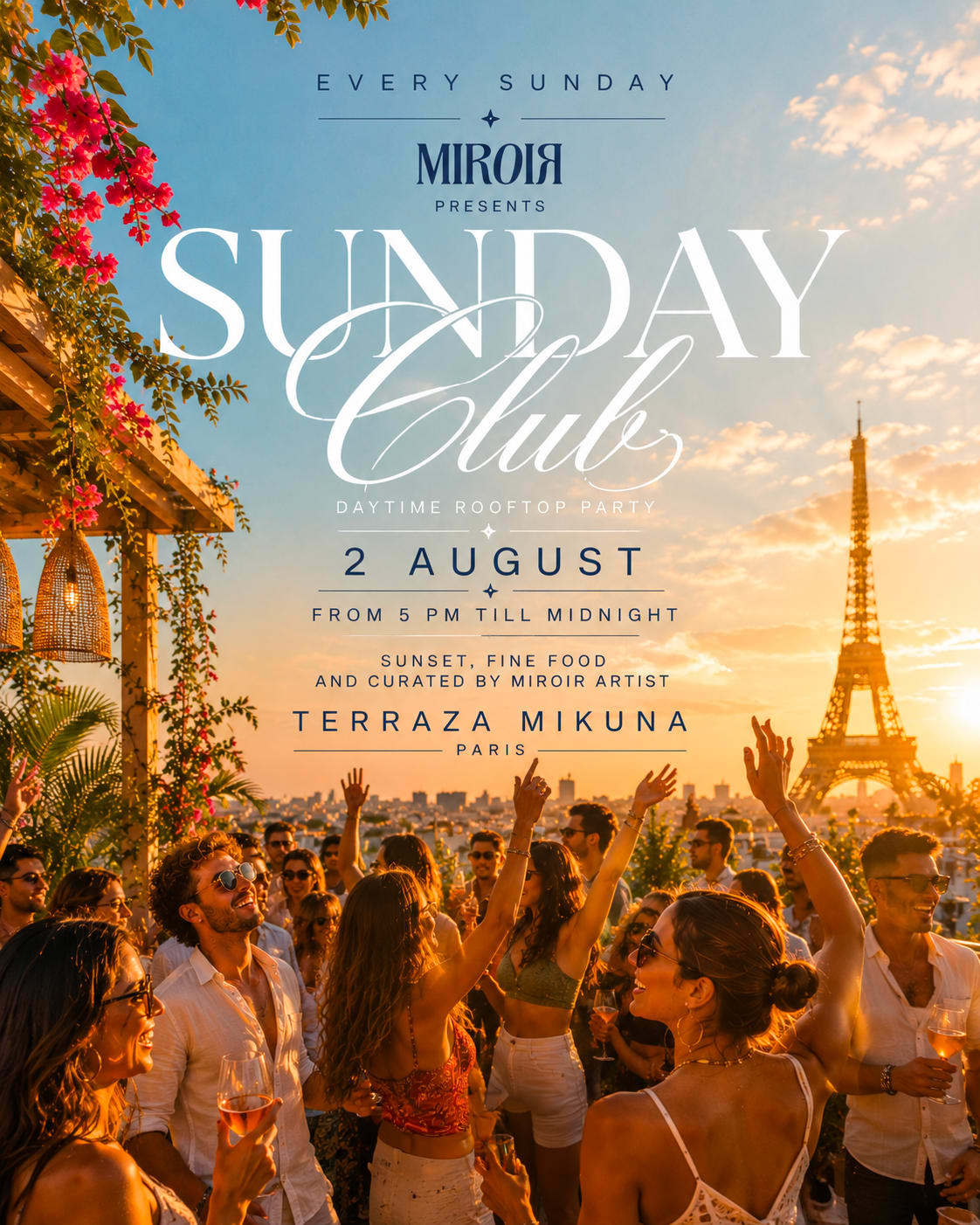 Miroir Presents : Sunday Club  @ Terraza Mikuna 02/8
