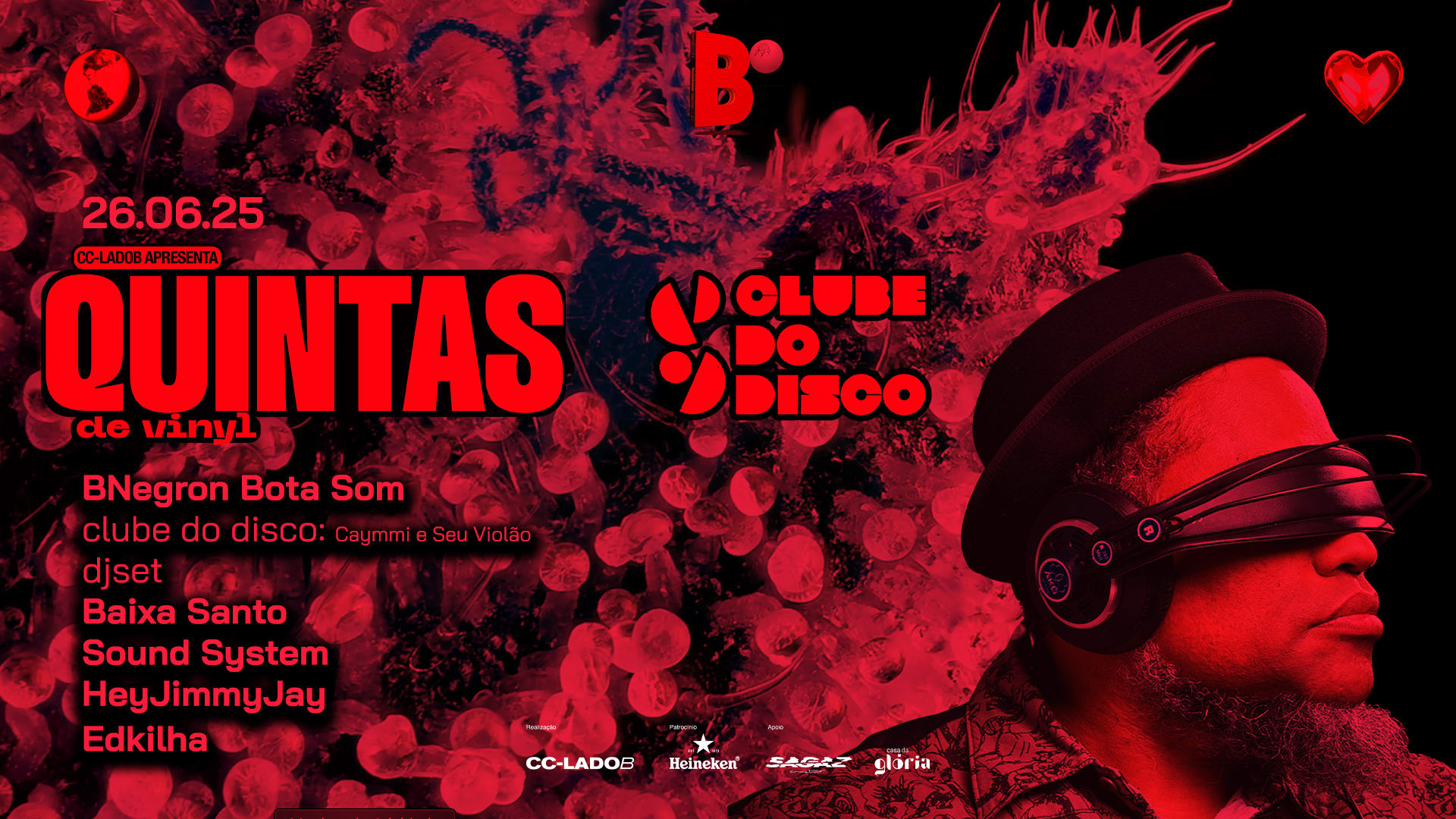 Bnegron Bota O Som: Quintas De Vinyl+Clube Do Disco/CC-Ladob