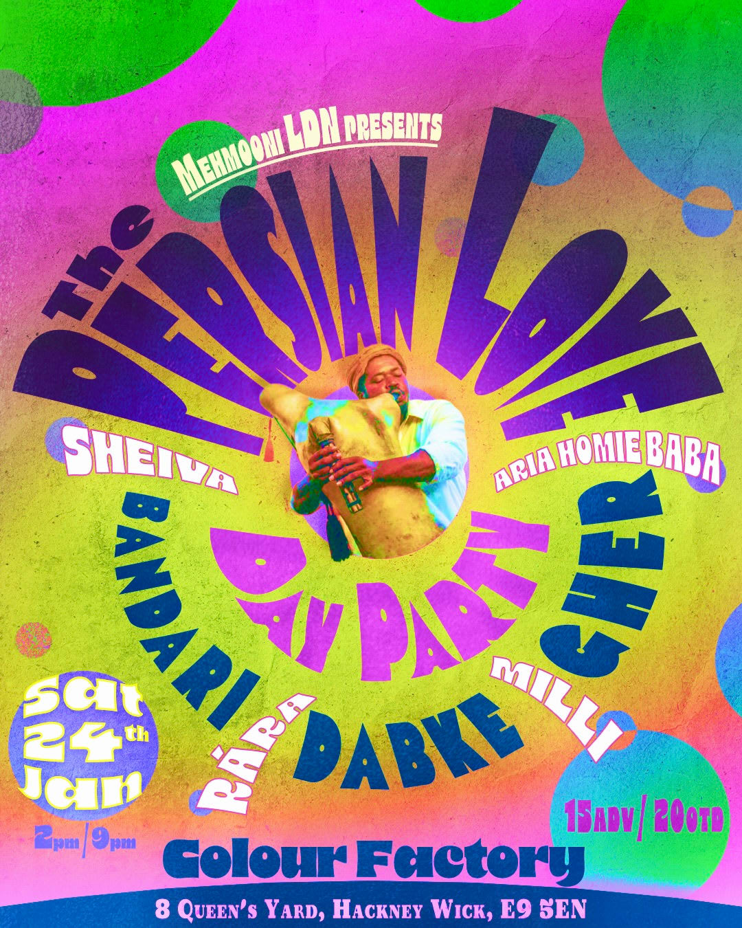 A Space For Persian Love / 'the Persian Love Day Party: Bandari. Dabke. Gher' (East Ldn)